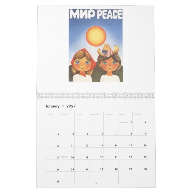 Calendario Posters soviéticos (Jan 2027)