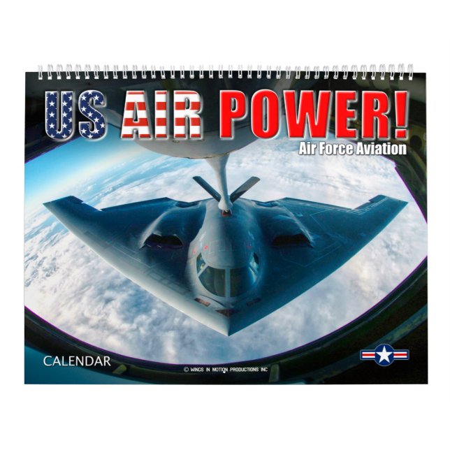 Calendario ¡POTENCIA AÉREA ESTADOUNIDENSE! - Aviación de la F (Tapa)