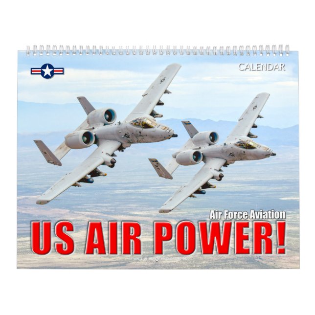 Calendario ¡POTENCIA AÉREA ESTADOUNIDENSE! - Aviación de la F (Tapa)