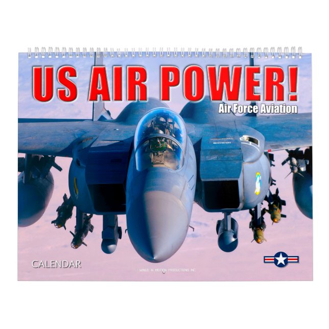 Calendario ¡POTENCIA AÉREA ESTADOUNIDENSE! - Aviación de la F (Tapa)