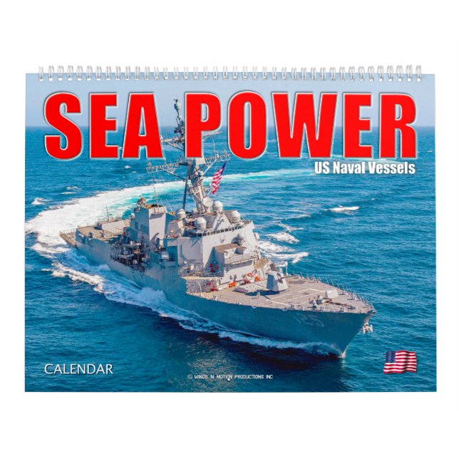 Calendario POTENCIA MARÍTIMA - Buques navales estadounidenses (Tapa)