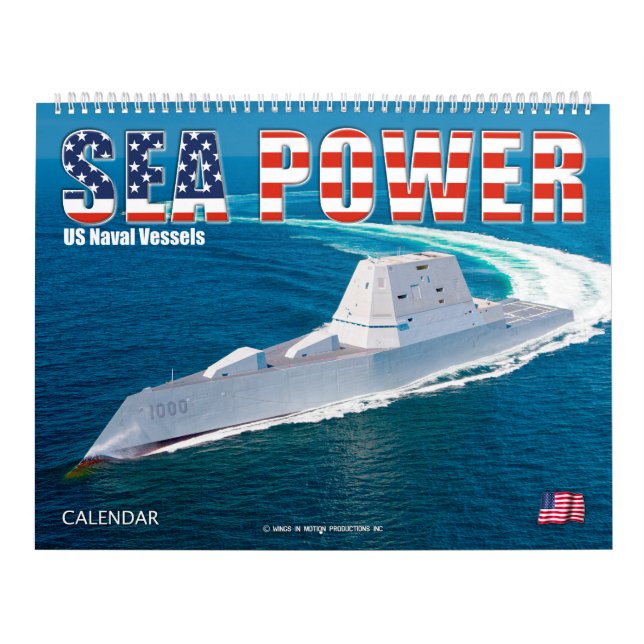 Calendario POTENCIA MARÍTIMA - Buques navales estadounidenses (Tapa)