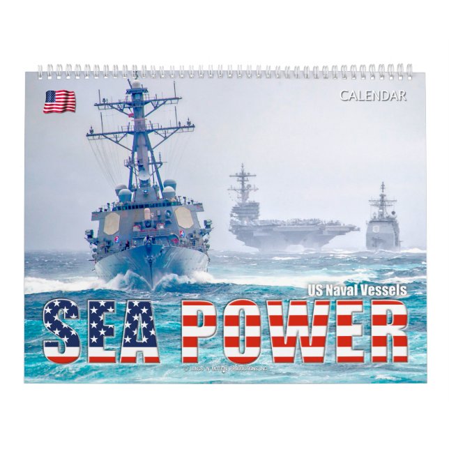 Calendario POTENCIA MARÍTIMA - Buques navales estadounidenses (Tapa)