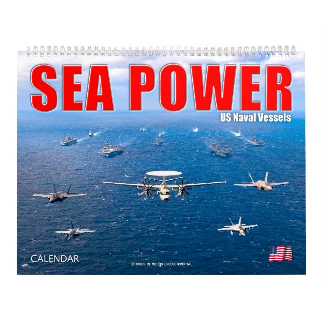 Calendario POTENCIA MARÍTIMA - Buques navales estadounidenses (Tapa)