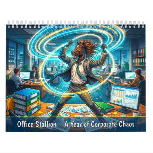Calendario Potro de Oficina - Un Año de Caos Corporativo