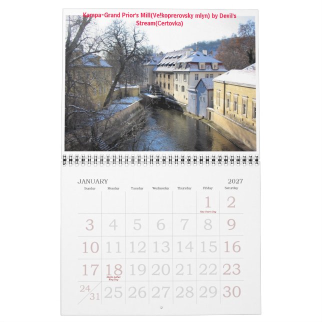 Calendario PRAGA 2009 - Personalizado (Jan 2027)