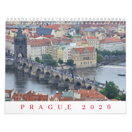 Calendario Prague 2026 calendar
