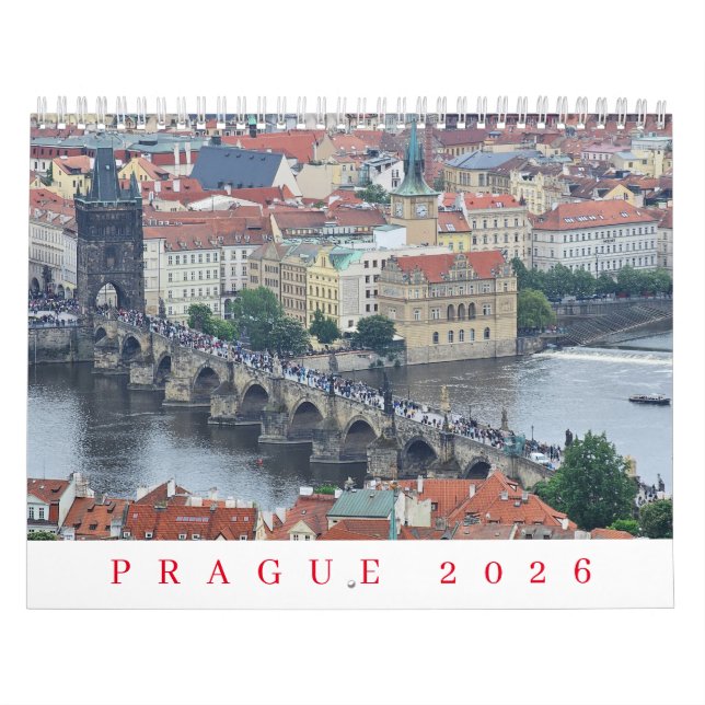 Calendario Prague 2026 calendar (Tapa)