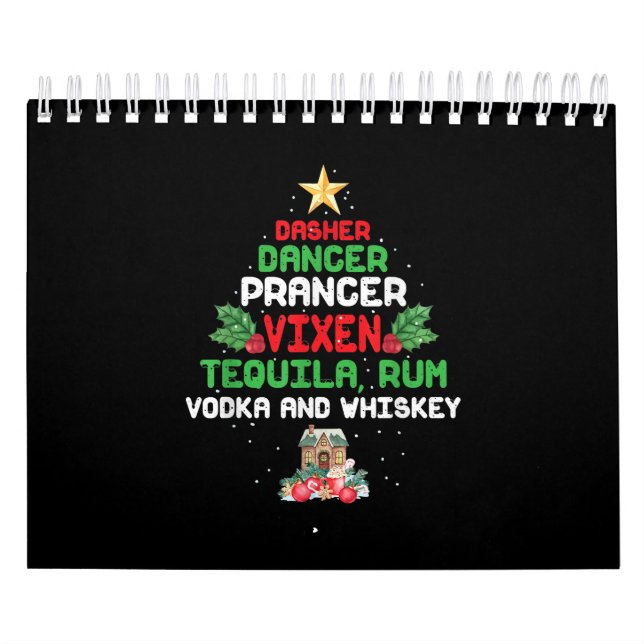 Calendario Prancer Vixen Tequila Whiskey (Tapa)