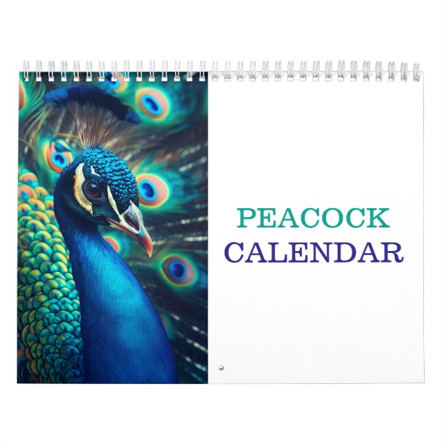 Calendario Precioso Peacock 2025 (Tapa)