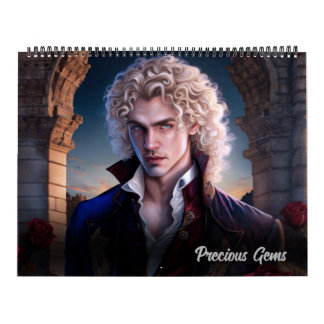 Calendario Precious Gems Birthstone Arte Gótico