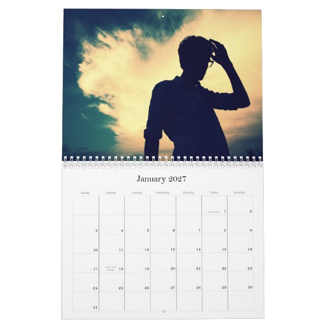 Calendario Prensas de un Año Nuevo en… (Jan 2027)