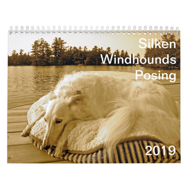 Calendario Presentación de seda de 2019 Windhounds (Tapa)