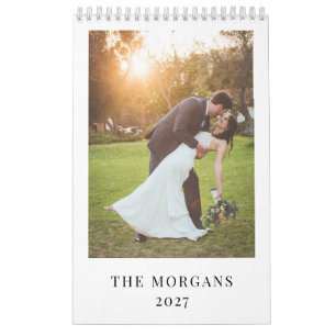 Calendario Primera Navidad Casada Regalo de Foto de Boda 2027