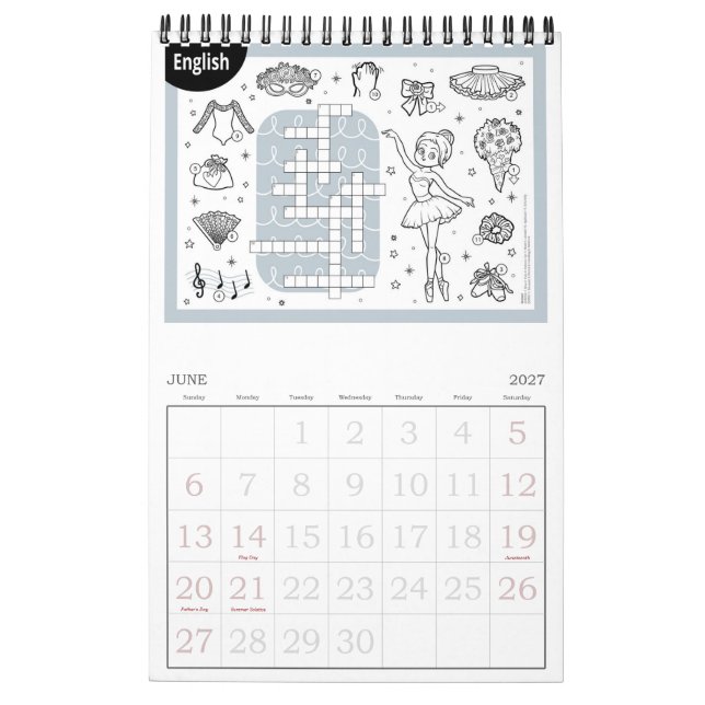 Calendario Princess Ballerina (Jun 2027)