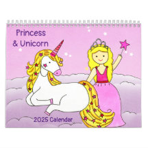 Calendario Princess & Unicorn 2025