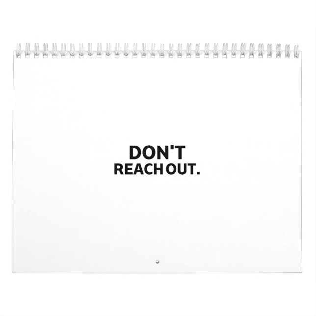 Calendario Private Architecture | Don't Reach Out Visual  (Tapa)