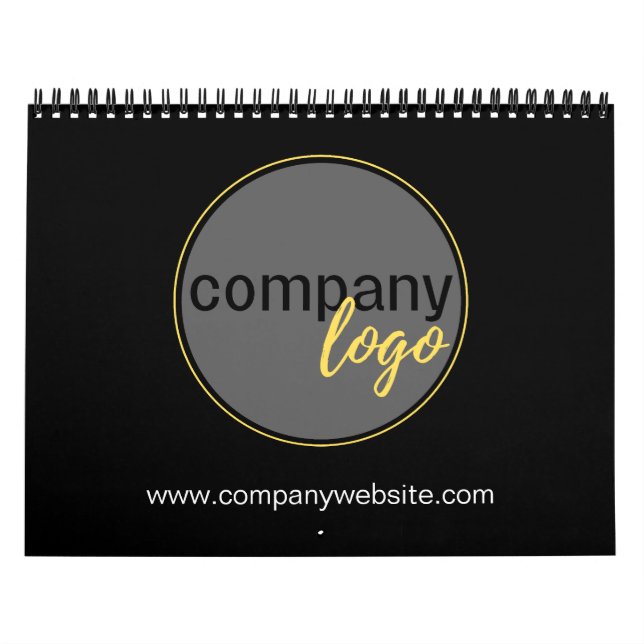 CALENDARIO PROFESIONAL MODERNO LOGO PROMOCIONAL NEGRO (Tapa)