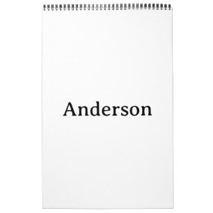 Calendario Profesional Simple 17" x 11" Una Página Mediana Ne