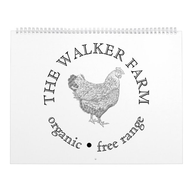 Calendario Professional  Farm Business Logo (Tapa)