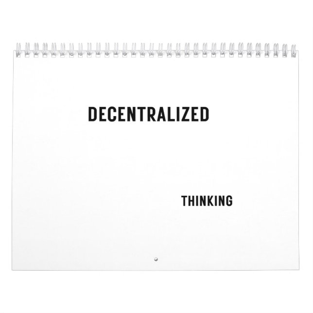 Calendario Professional Goal Planning Decentralized Thinking  (Tapa)