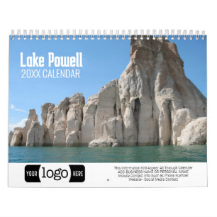 Calendario Promoción de fotografía de viaje en el lago Powell