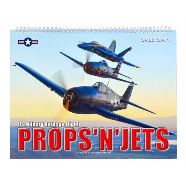 Calendario PROPS'N'JETS - Vuelos de patrimonio militar de Est (Tapa)