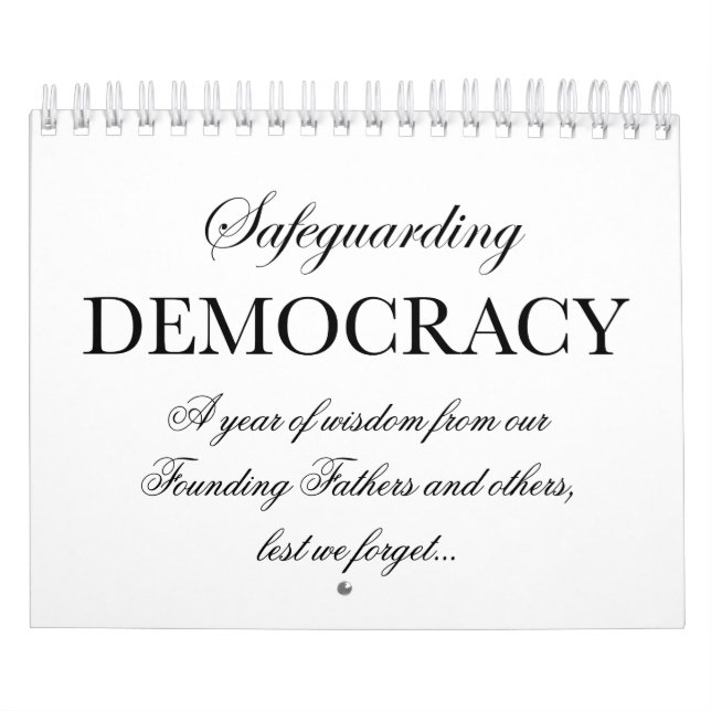 Calendario Protegiendo la Democracia (Tapa)