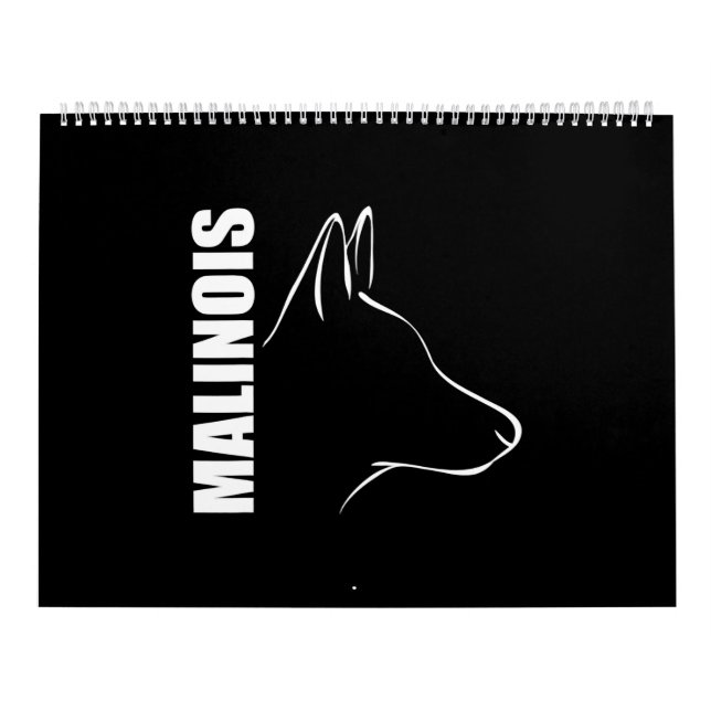 Calendario Proud Belgian Malinois profile dog TEE Shirt (Tapa)