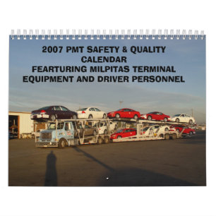 Calendario Proyecto 006 de 2007 calendarios, SEGURIDAD de