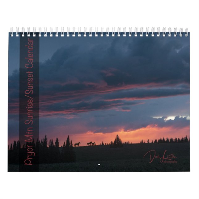 Calendario Pryor Mountain Sunrise & Sunset (Tapa)