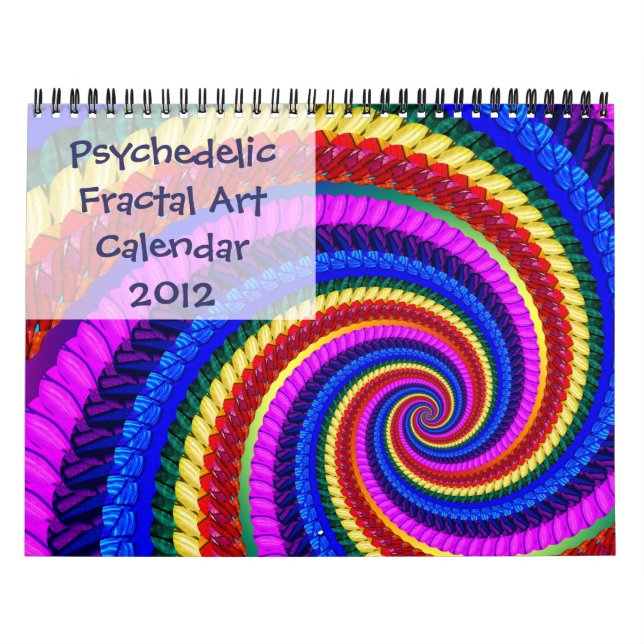 Calendario psicodélico 2012 del arte del fractal (Tapa)
