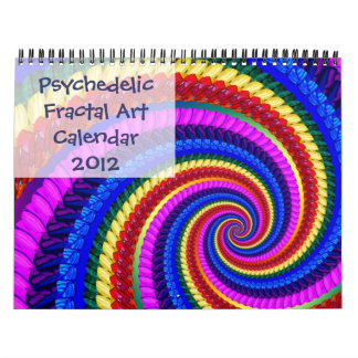 Calendario psicodélico 2012 del arte del fractal