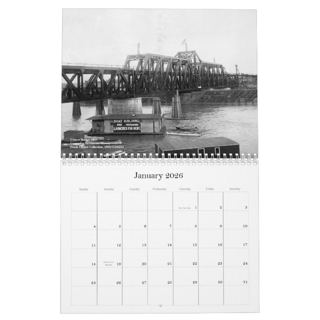 Calendario Puentes del condado de Sacramento (Jan 2026)