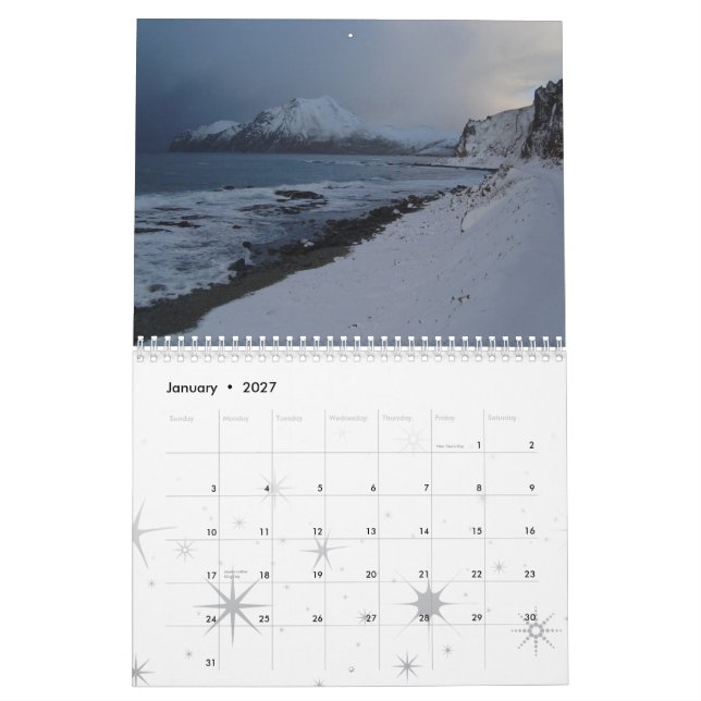 Calendario Puerto holandés, Alaska 2012 (Jan 2027)