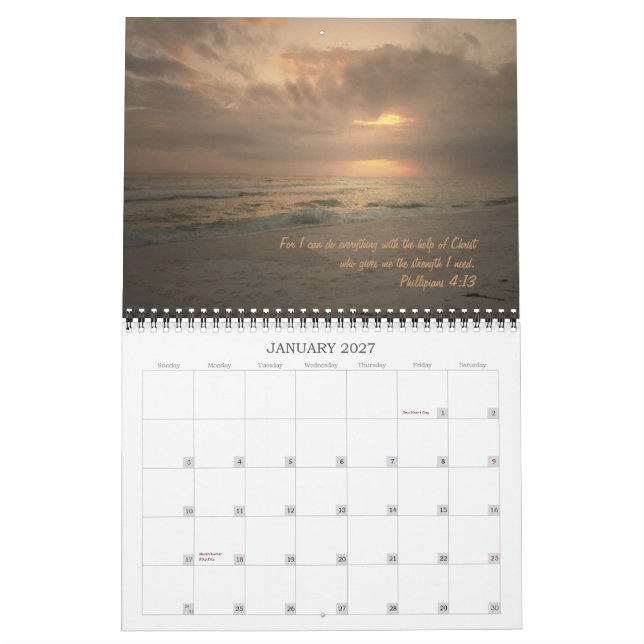 Calendario Puestas del sol con dios (Jan 2027)