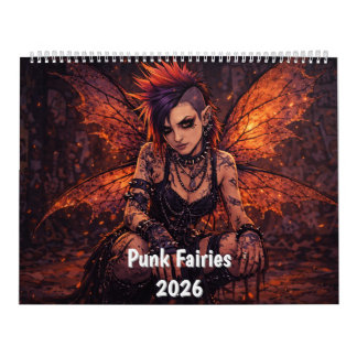 Calendario Punk Fairies Wall Calendar