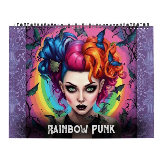 Calendario Punks arcoiris de Ivy y Bat Art Calendar (Tapa)
