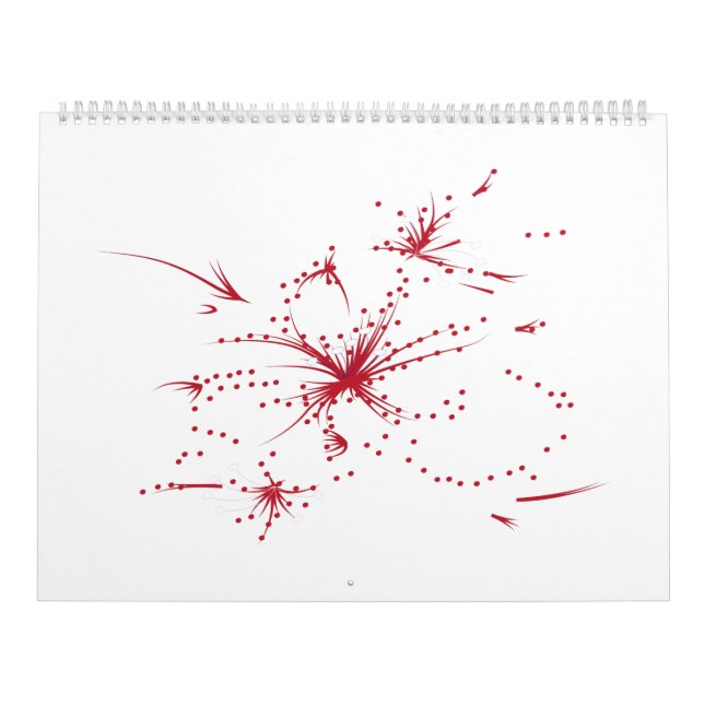 Calendario Punto rojo, cian y magenta (Tapa)