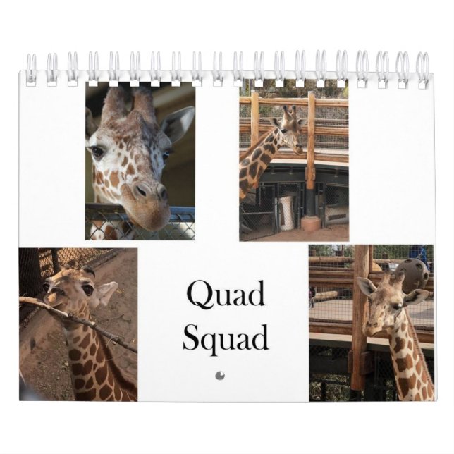 Calendario Quad Squad 2022 de 5,5" x 7" (Tapa)