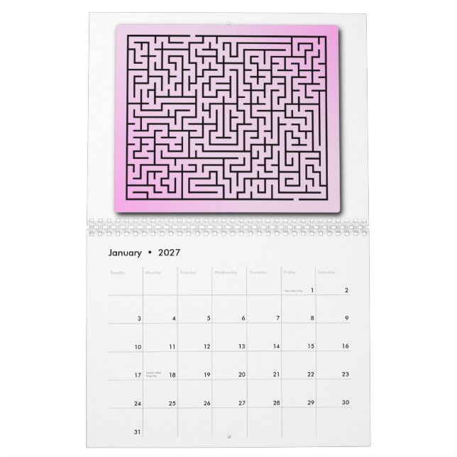 Calendario que sorprende 2010 (Jan 2027)