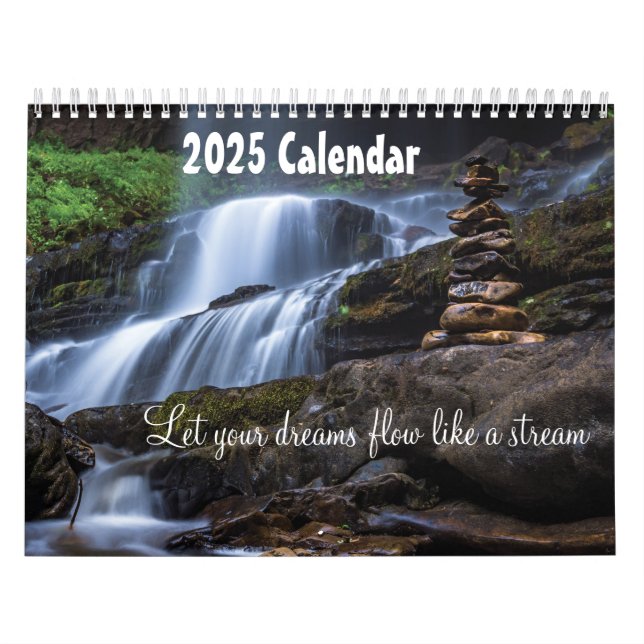 Calendario Que tus sueños fluyan como un flujo 2025 (Tapa)