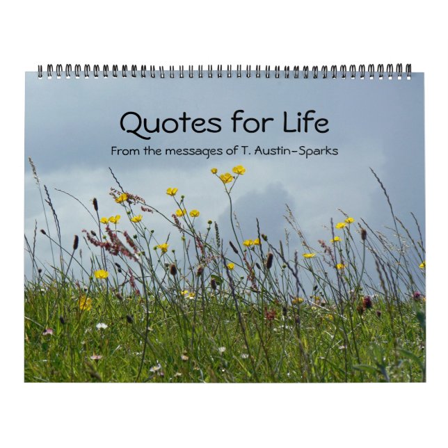 Calendario Quotes for Life calendar Option A (Tapa)