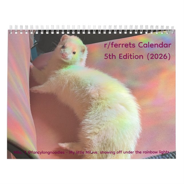 Calendario r/ferrets Calendar 5th Edition (2026) (Tapa)