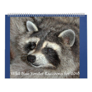 Calendario Racconones de yonder azul silvestre de 2018