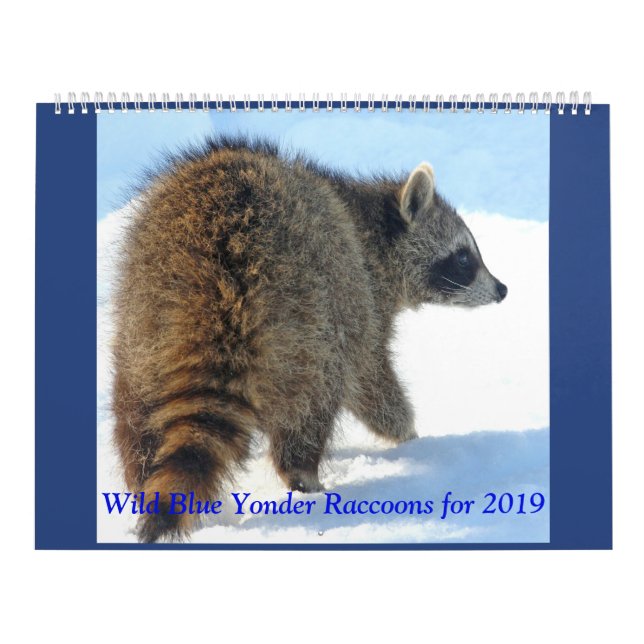Calendario Racconones de yonder azul silvestre de 2019 (Tapa)