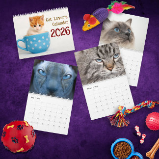 Calendario Razas de gatos lindos 2026 Foto – para amantes de