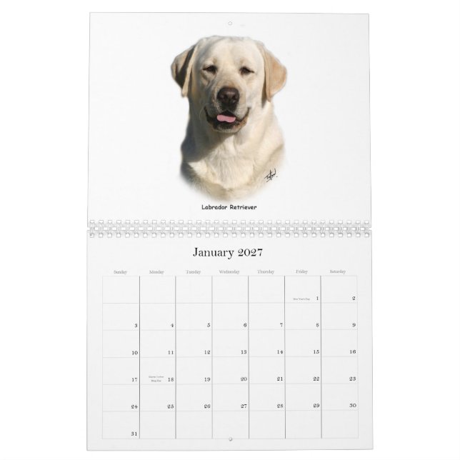 Calendario Razas de Gundog (Jan 2027)