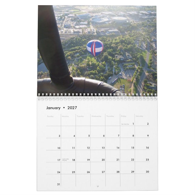 Calendario Razas del globo (Jan 2027)
