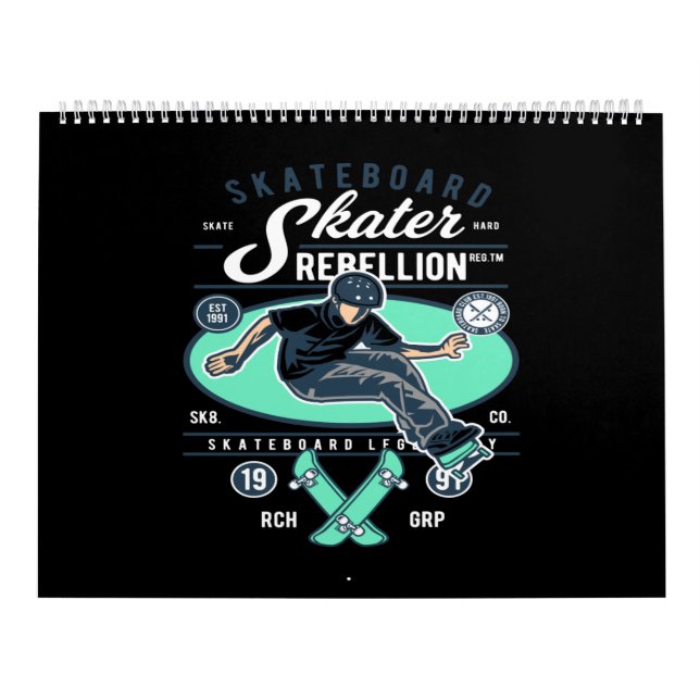 Calendario rebelión de los patinadores (Tapa)